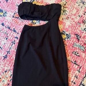 Princess polly black mini dress never worn